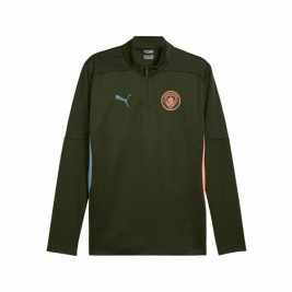Тренировъчен Суичър за Възрастни Puma Manchester City 24/25 Training Маслина