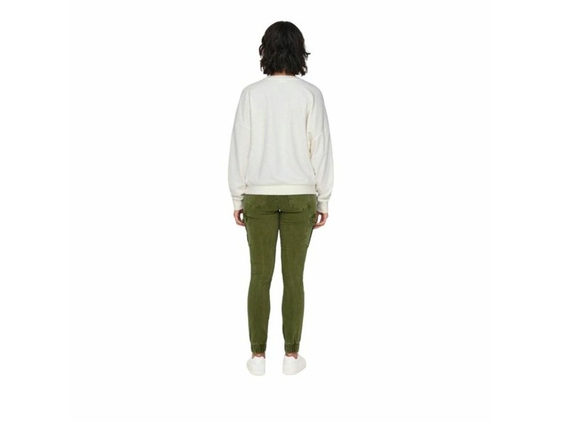 Дамски суичър без качулка Only Onllayla L/S Wings Бял