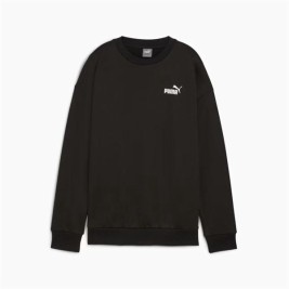 Дамски суичър без качулка Puma Essentials+ Relaxed Small Logo Crew Fl Черен