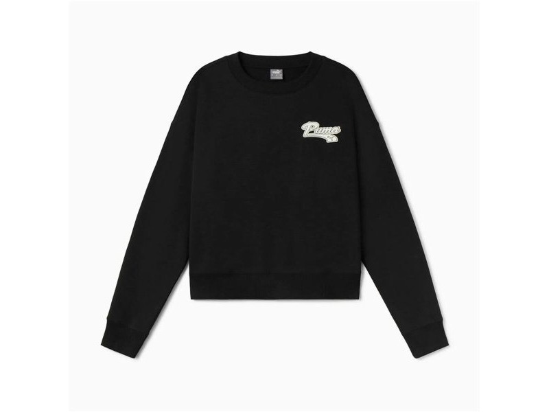 Дамски суичър без качулка Puma Puma Script Crew Fl Mujer