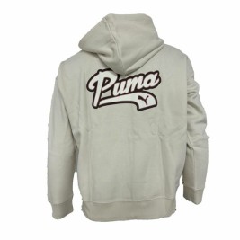 Дамски суичър с качулка Puma Бежов