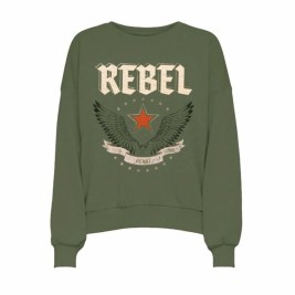 Дамски суичър без качулка Only Onllayla L/S Wings O-Neck Син