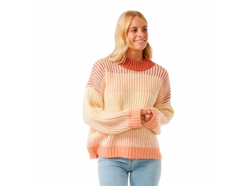 Дамски суичър без качулка Rip Curl Soleil Rib Knit Crew