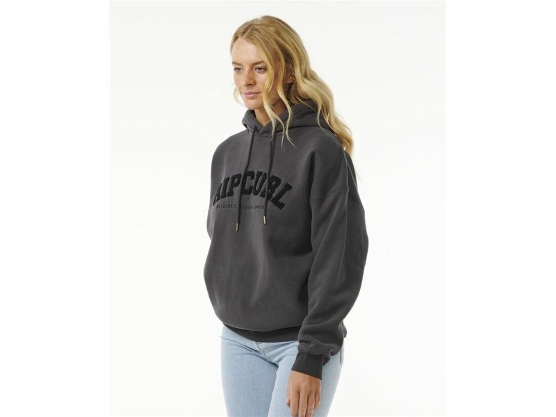 Дамски суичър с качулка Rip Curl Varsity Черен