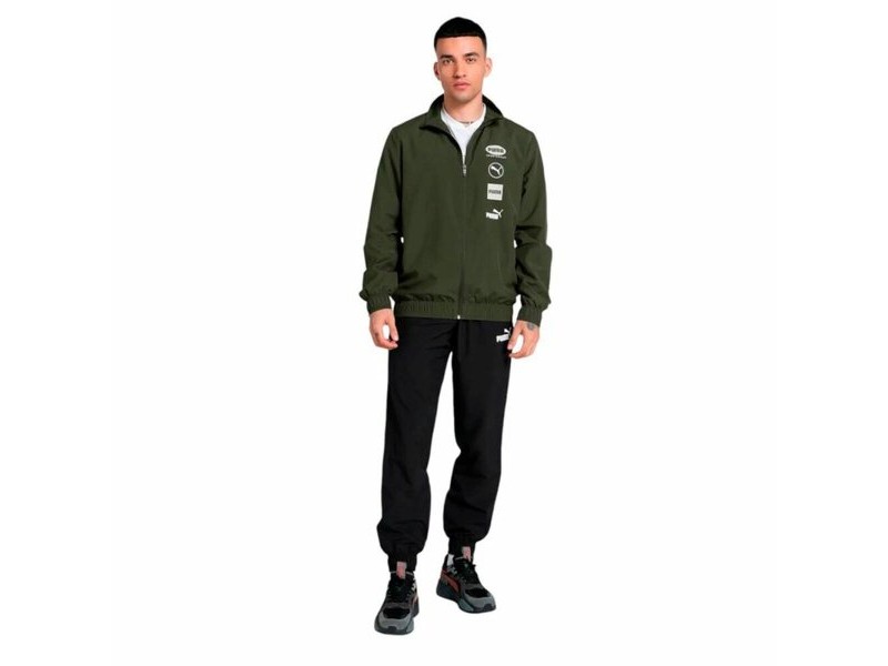 Спортен Костюм за Възрастни Puma Woven Graphic Suit Cl Зелен Мъже