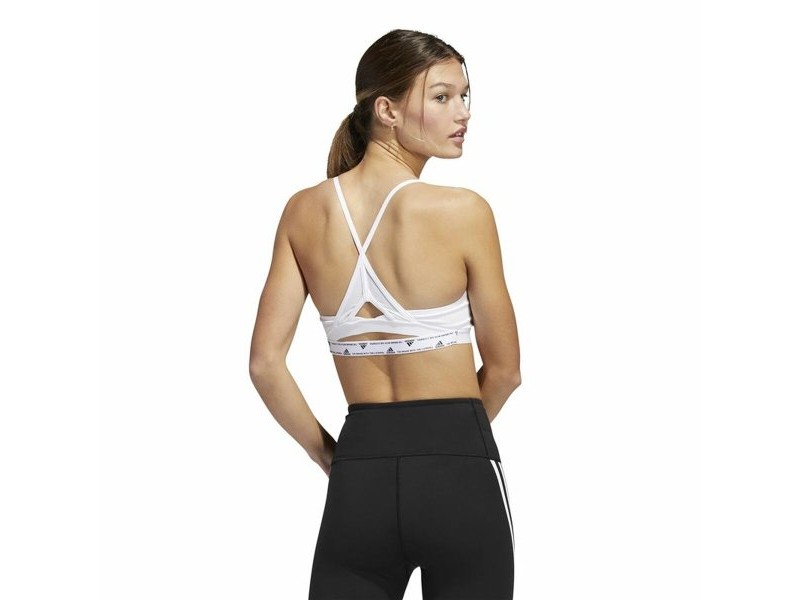 Спортен Сутиен Adidas Aeroreact Ls P Бял
