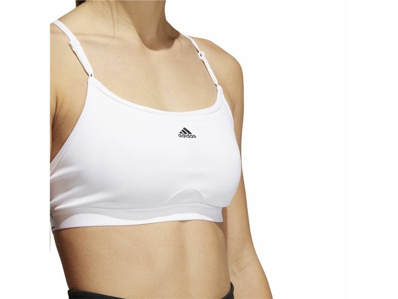 Спортен Сутиен Adidas Aeroreact Ls P Бял