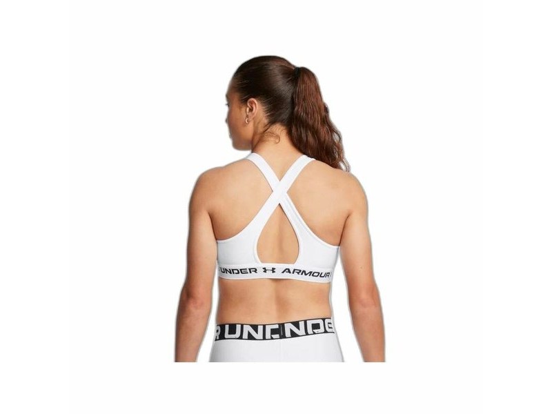Спортен Сутиен Under Armour CroSSback Mid Бял