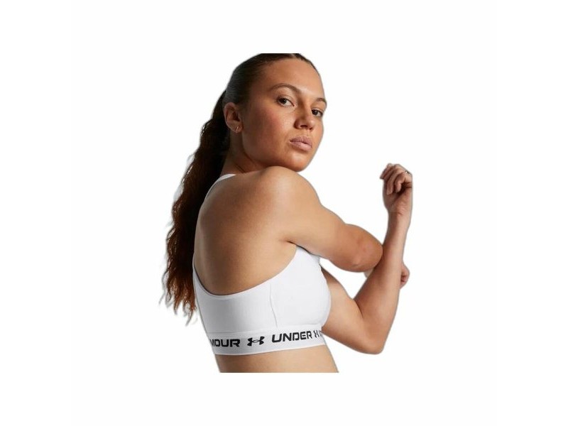 Спортен Сутиен Under Armour CroSSback Mid Бял