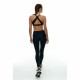 Женски Спортен Топ Black Limba Skyline Mesh Черен