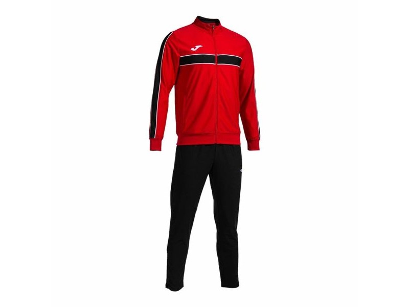 Спортен Костюм за Възрастни Joma Sport Victory Черен Червен Детски Мъже 2 Части