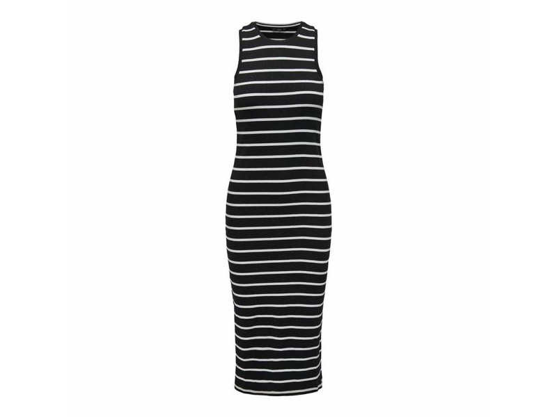 Рокля Only Onlbelfast Stripe Черен