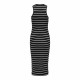 Рокля Only Onlbelfast Stripe Черен