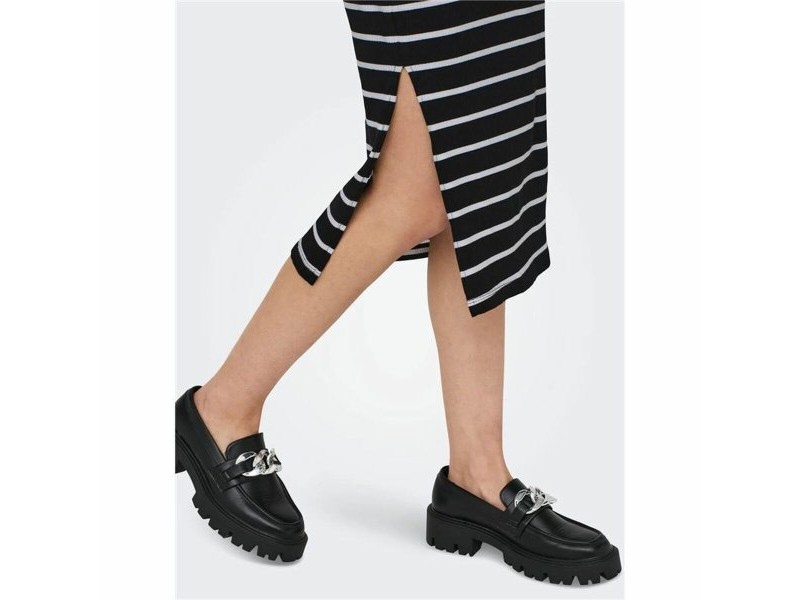 Рокля Only Onlbelfast Stripe Черен