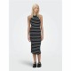 Рокля Only Onlbelfast Stripe Черен