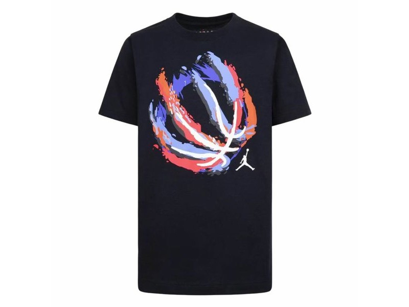 Детски Тениска с къс ръкав Jordan Jdb Bball Fire Ss Черен Детски Тениска с къс ръкав Jordan Jdb Bball Fire Ss Черен