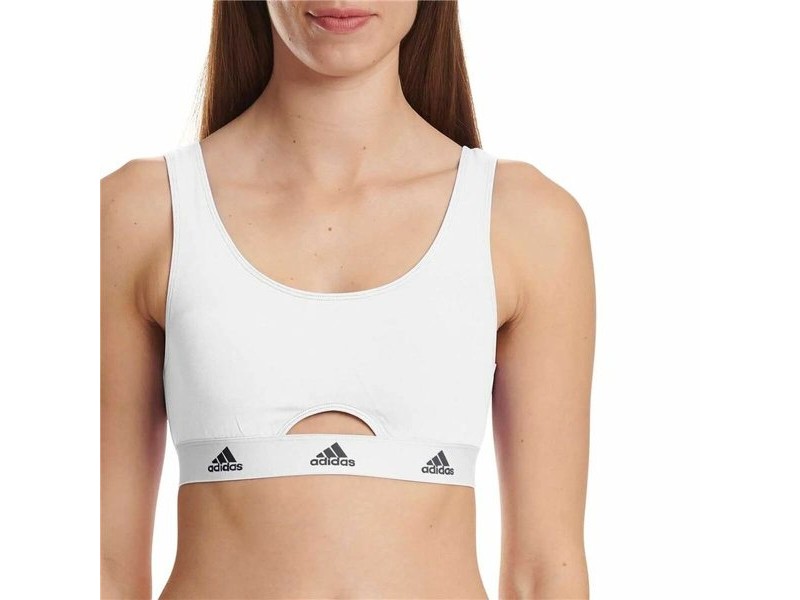 Спортен Сутиен Adidas Active Comfort Cotton Бял