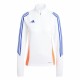 Дамски суичър без качулка Adidas Tiro24 Training Бял