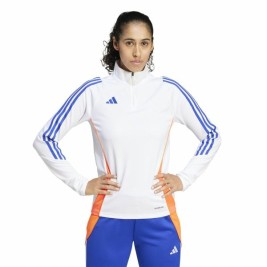 Дамски суичър без качулка Adidas Tiro24 Training Бял