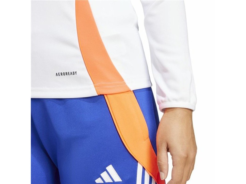 Дамски суичър без качулка Adidas Tiro24 Training Бял