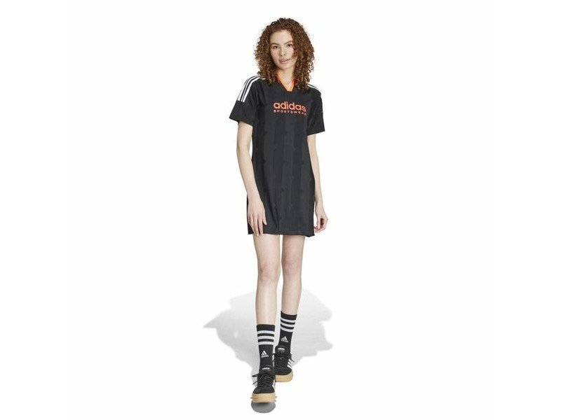 Рокля Adidas Tiro Cut 3 Bandas Jacquard Черен