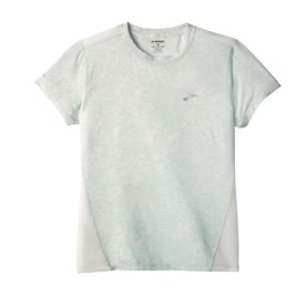 Мъжка тениска с къс ръкав Brooks Sprint Free Sleeve Бял Светло син