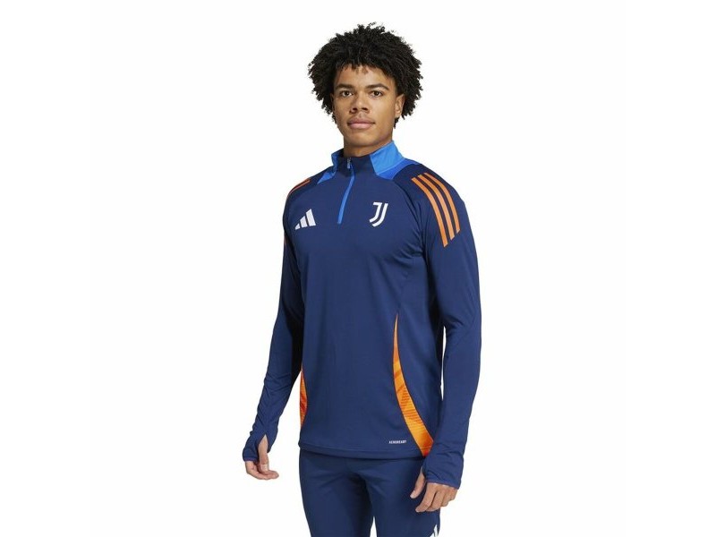 Мъжки суичър с качулка Adidas Juventus Tiro24 Competition Син