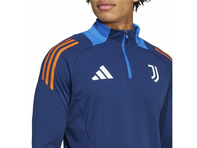Мъжки суичър с качулка Adidas Juventus Tiro24 Competition Син