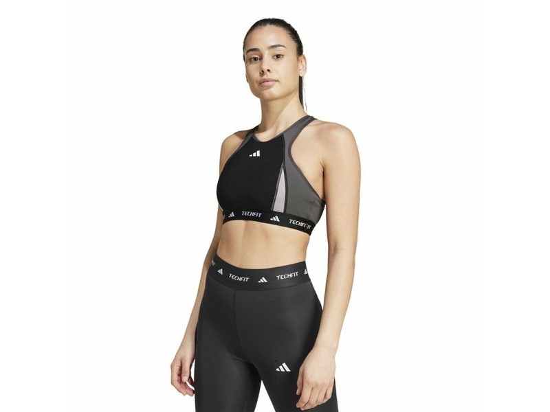 Спортен Сутиен Adidas Techfit  Черен