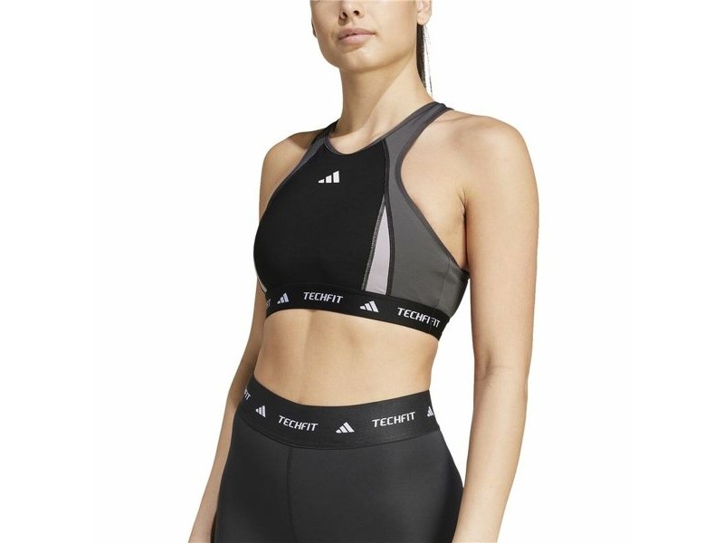 Спортен Сутиен Adidas Techfit  Черен