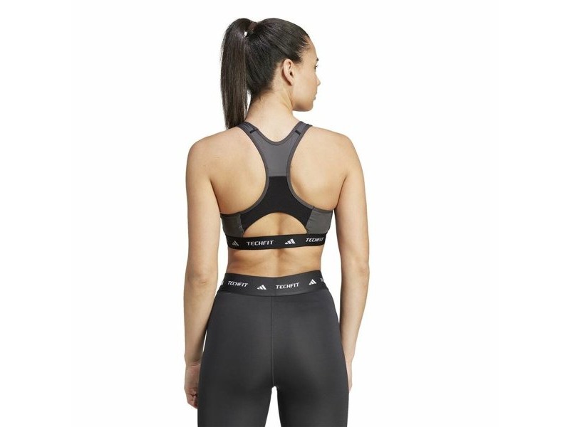 Спортен Сутиен Adidas Techfit  Черен