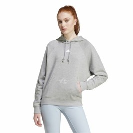 Мъжки суичър с качулка Adidas Signature Graphic Embroidery French Сив