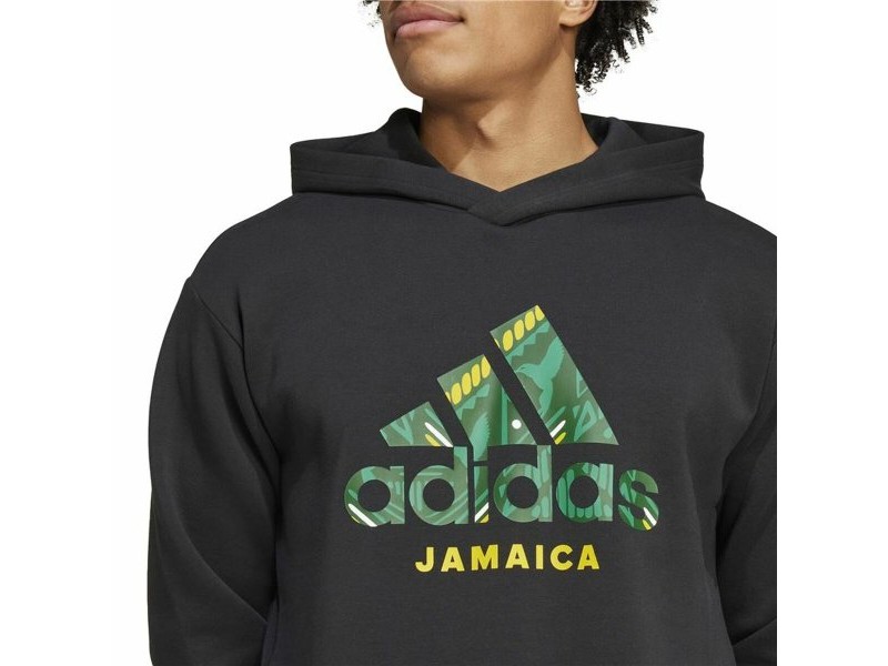 Мъжки суичър с качулка Adidas Jamaica Seasonal Doubleknit Черен