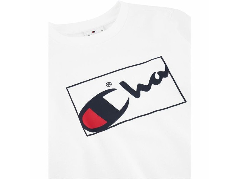 Детски Анцуг Champion Champion Chandal Champion Crewneck Sweatsuit Niño Син Бял Детски Анцуг Champion Champion Chandal Champion Crewneck Sweatsuit Niño Син Бял