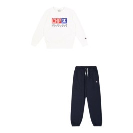 Детски Анцуг Champion Champion Chandal Champion Crewneck Sweatsuit Niño Син Бял