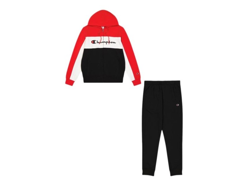 Спортен Костюм за Възрастни Champion Champion Full Zip Suit Черен Червен Мъже