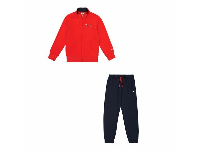 Детски Анцуг Champion Champion Full Zip Suit Червен Морско син
