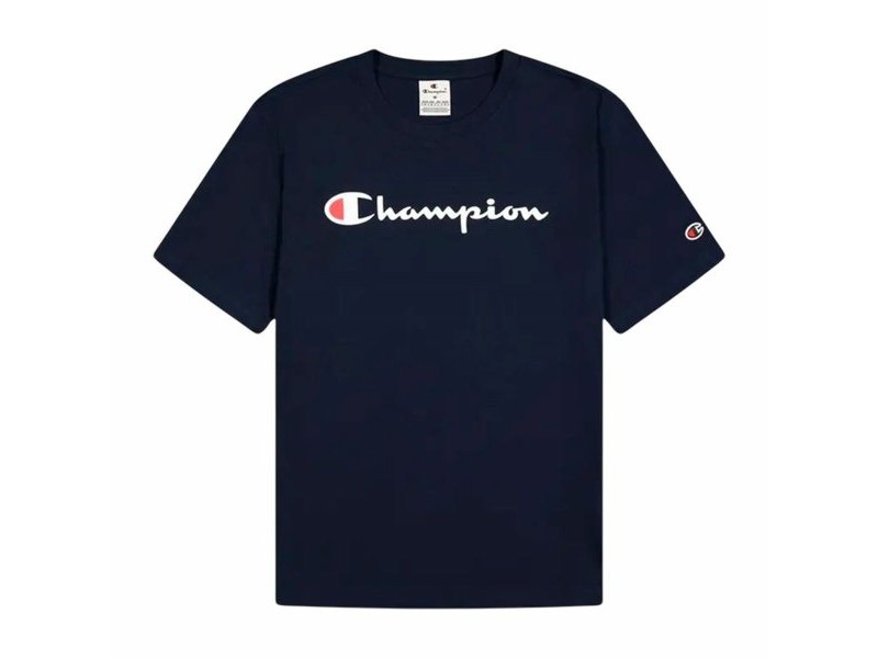 Мъжка тениска с къс ръкав Champion Champion Crewneck Морско син