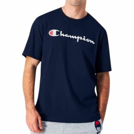 Мъжка тениска с къс ръкав Champion Champion Crewneck Морско син