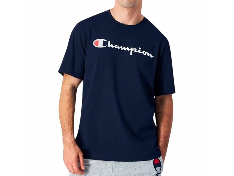 Мъжка тениска с къс ръкав Champion Champion Crewneck Морско син