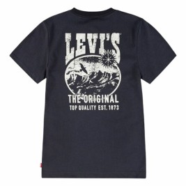 Детски Тениска с къс ръкав Levi's Lvb Valley View Черен