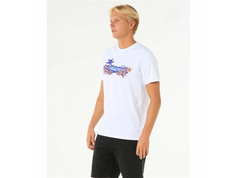 Мъжка тениска с къс ръкав Rip Curl Surf Paradise Бял