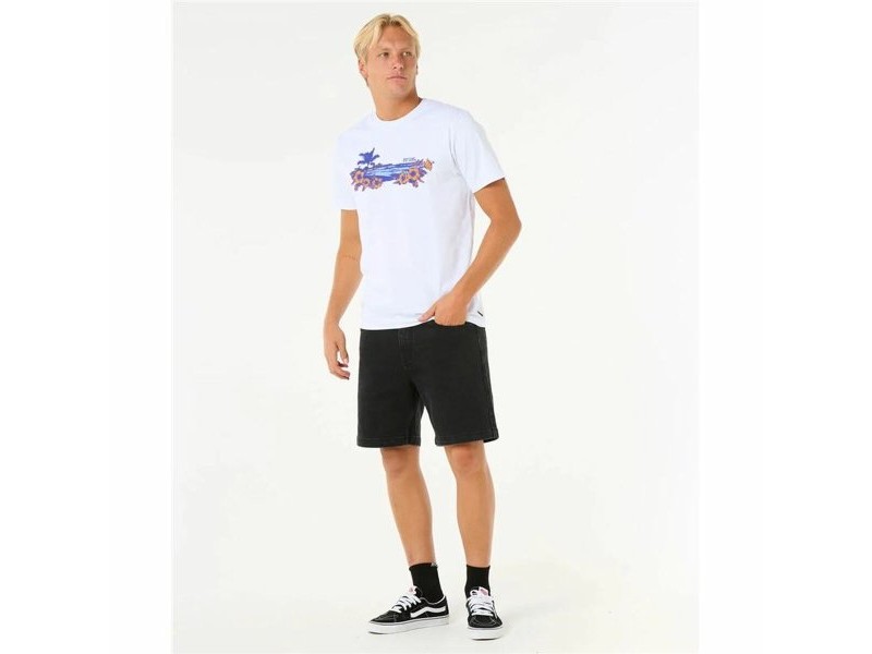 Мъжка тениска с къс ръкав Rip Curl Surf Paradise Бял