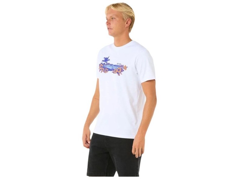 Мъжка тениска с къс ръкав Rip Curl Surf Paradise Бял