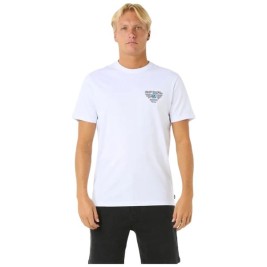 Мъжка тениска с къс ръкав Rip Curl Desti Animals Tee Бял