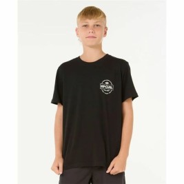 Детски Тениска с къс ръкав Rip Curl Staple Черен