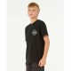 Детски Тениска с къс ръкав Rip Curl Staple Черен