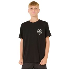 Детски Тениска с къс ръкав Rip Curl Staple Черен