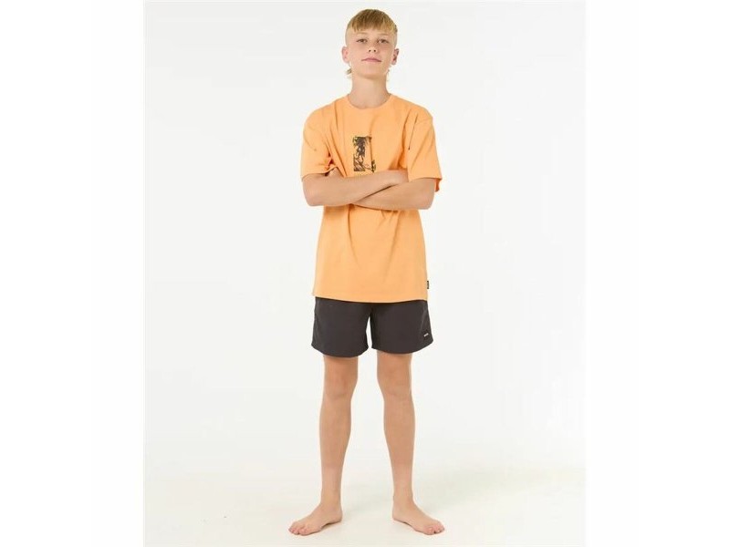 Детски Тениска с къс ръкав Rip Curl Raw Energy Frame Tee Оранжев