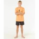Детски Тениска с къс ръкав Rip Curl Raw Energy Frame Tee Оранжев